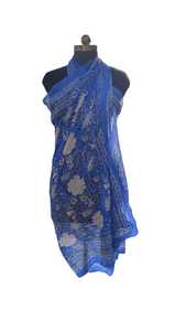 Donne pareo pareo 100% cotone floreale Kalamkari Batik indiano Hand Block Print costumi da bagno Sarong e Cover-up, (1014 CM X 180 CM) - Product Image 2