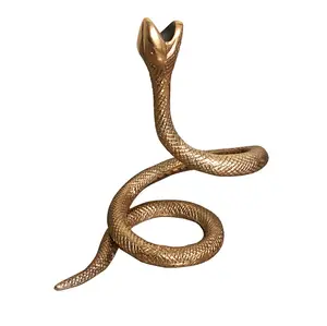 Brass Snake Sculpture for Table Decoration Unique design Table centerpiece & Bedroom Decoration Snake Sculpture