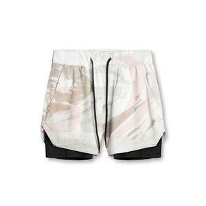 Short de gym décontracté pour homme avec logo personnalisé Short de basket-ball et de course respirant Motif solide Impression numérique écologique - Product Image 6