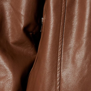 Chaqueta de cuero ajustada de Invierno para mujer más vendida, diseño personalizado, forro de nailon transpirable, producto de moda novedoso, tinte liso - Product Image 5