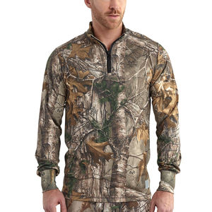 T-shirts 100% coton pour hommes 260 GSM manches courtes Camouflage chasse impression arbre véritable Jungle Boxy Fit Boxy Fit T-Shirts pour hommes - Product Image 5