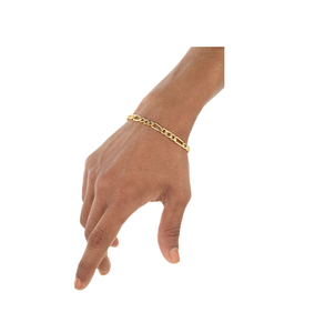 Proveedor al por mayor pulsera de cadena de latón cadena de eslabones pulsera ajustable hecho a mano fabricante al por mayor - Product Image 1