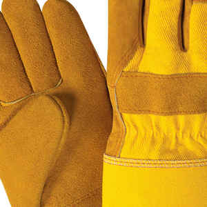Prix de gros Gants de travail en cuir de vachette fendu de haute qualité Gants de travail industriels canadiens ignifuges de sécurité pour les mains - Product Image 6