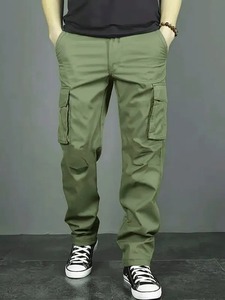 Men's Casual Jogger Pants Relaxed Fit Formal Pants Drawstring Sweatpants <b>Hiking</b> Outdoor Twill Sport Pants - Product Image 3