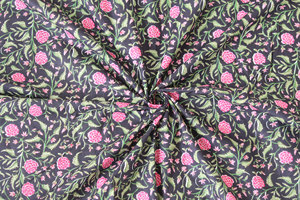 Tissu en coton, robe pour femmes, tissu de course résistant à la boue imprimé par bloc, tissu imprimé Jaipuri par cour - Product Image 2