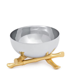 Bol à dattes en métal avec motif géométrique unique ajoutant un style décoratif à l'intérieur de la maison et à la table - Product Image 1