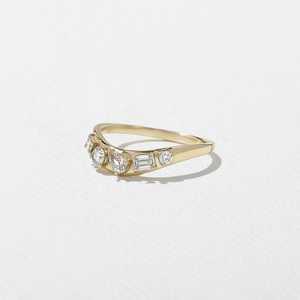 Anillo de diamante de moissanita de corte redondo de alta calidad, oro sólido de 14K, compromiso, joyería de boda, Diamante cultivado en laboratorio, proveedor a granel - Product Image 4