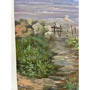 Pittura a olio classica dipinta a mano 36x24 pollici 100% scenario decorativo astratto della casa della scogliera - Product Image 6