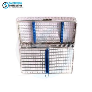 Cesta de Microcirugía Oftálmica con Tapa, Insertos de Acero Inoxidable, Tiras Reutilizables, Duraderas, Certificadas por la CE, Cesta de Esterilización para Cirugía General - Product Image 3