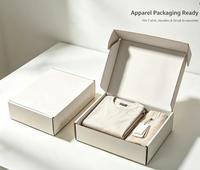 Boîte à courrier pliable personnalisée en papier avec logo imprimé pour l'emballage de vêtements, de bijoux et de cosmétiques