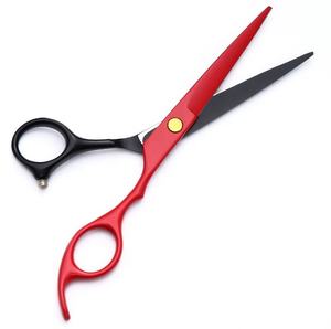 Juego de tijeras de corte de pelo ajustables de Color dorado profesional, tijeras de peluquero de acero inoxidable de 2 piezas con reposapiés - Product Image 3