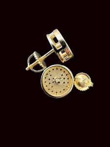 ต่างหูเพชรโมอิสซาไนต์ VVS แบบปรับแต่งได้ พร้อมตัวอักษรย่อชุบทองบนเงินแท้ 925 เครื่องประดับแฟชั่นสำหรับผู้หญิง - Product Image 2