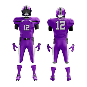 Uniforme de football américain léger, court, respirant, en maille extensible, confortable, contrôle de l'humidité, durable, entraînement, séchage rapide, anti-UV - Product Image 4