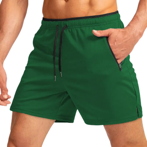 Bermudas básicas medias para hombre XS algodón Fitness Running Beach Basketball Cargo Shorts logotipo personalizado Casual estampado antiarrugas OEM - Product Image 1