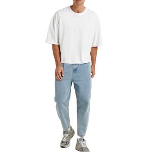 Camisetas personalizadas de 230 g/m², tallas grandes, hombros caídos, corte holgado, estilo urbano, corte cuadrado, camisetas para hombre. - Product Image 3