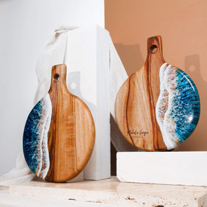 Bandeja y Soporte para Servir Pizza Desechables de Metal Modelo TQC 7164, con Mango de Madera, Aptos para Lavavajillas, Gran Venta - Product Image 6