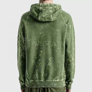 Precio razonable Hombres Sudadera con capucha Color sólido Diseña tu propio logotipo Cómodo Hombres Basics Acid Wash Hoodie - Product Image 4