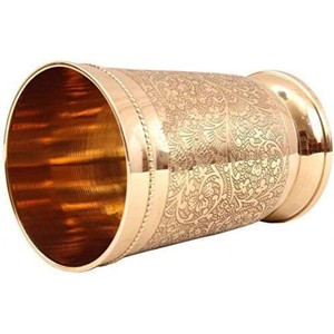 Diseñador en relieve Metal Latón Menta Julep Cup Goblet Vaso Suministros para fiestas Capacidad de 10 onzas Cada taza de metal - Product Image 5