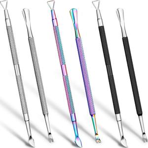 Gran oferta profesional empujador de cutículas de uñas palo de madera manicura pedicura cutícula cuchara limpiador para arte de uñas - Product Image 1