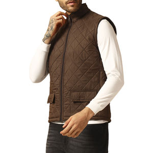 Men's Custom Lightweight Down Puffer Vest Polyester <b>Padded</b> Quilted Sleeveless Warm Casual Winter Wear Breathable Puffer Vest - Product Image 5