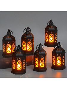 AMBIANCE TEALIGHT HAVE BEAUTIFUL and Party Decor Floor <b>Candle</b> <b>Lantern</b> for Garden Haanging <b>Candle</b> Patio Amber Glass <b>Lantern</b> - Product Image 2