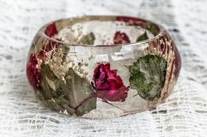 Bracelet acrylique en résine de coulée multicolore exagéré et éblouissant Large design carré irrégulier Bracelets et bracelets de perles impressionnants - Product Image 3