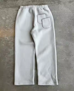 Sudadera con Capucha Unisex de Alta Calidad, Estilo Casual, Holgada, de Secado Rápido, con Logotipo de Goma en Relieve Personalizado, Color Blanco Invierno, Otros Conjuntos para Hombre - Product Image 3