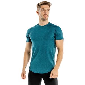 Vêtements de sport pour la salle de fitness, vêtements de sport, t-shirts en coton pour hommes, unis, sans motifs, à séchage rapide, respirants, à manches courtes, design personnalisé, Pakistan - Product Image 2