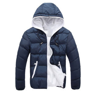 Chaqueta de Forro Polar de Algodón para Hombre, Estilo Extranjero, con Capucha, Diseño de Logotipo Personalizado OEM, Impermeable y Transpirable, para Otoño e Invierno - Product Image 1