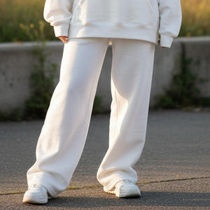 Baggy survêtement femmes goutte épaule à capuche surdimensionné pantalons de survêtement ensemble dames 400 GSM polaire Polyester surdimensionné survêtement femmes - Product Image 6