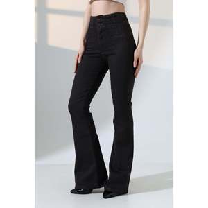 กางเกงยีนส์สเปนทรงดาร์ท รุ่น 7021 - สีกาแฟโบราณ - Product Image 2
