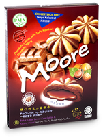 [Malaisie] Halal Vente Chaude Prêt Stock Savoureux Moore Chocolats Brownie Biscuits Noël Rond Malaisie Doux Biscuit 1 Carton