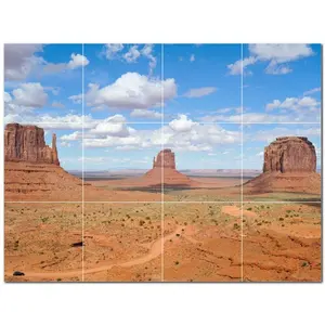 Mural de pared de baldosas de cerámica Canyon PT500356 24 "W X 18" H Juego de 12 baldosas de cerámica 6x6 - Product Image 1