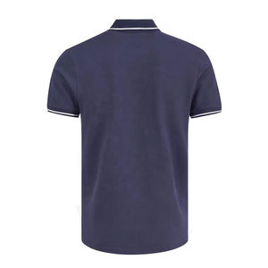 Polo en coton pour hommes, tenue décontractée, impression personnalisée, logo brodé, manches courtes, polo Pima de luxe à coupe ajustée - Product Image 3