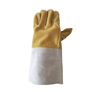 Meilleures ventes de gants de soudage en cuir de service OEM avec respirabilité et prise en main Gants de soudage antidérapants résistants à la chaleur - Product Image 2