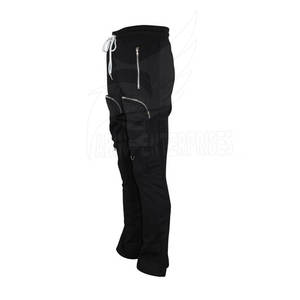 Pantalones deportivos informales OEM para hombre, pantalones de Jogger de algodón suave, ligeros, rectos, personalizables, logotipo personalizado medio, pantalones apilados en blanco - Product Image 2