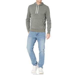Sweat à capuche zippé pour homme en molleton 100 % coton écologique, coupe-vent et respirant, avec logo personnalisé OEM et impression numérique - Product Image 1