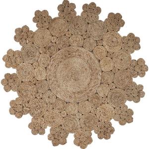 Luxurious Modern Decorative round Braided Jute Rug Handmade Geometric Design <b>Floor</b> <b>Covering</b> - Product Image 2