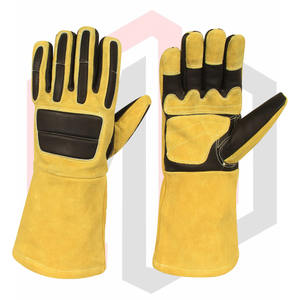 Guantes de soldadura de cuero resistentes al calor IronShield 7 oz 16 PULGADAS Modelo antiquímico resistente al desgarro 2017 - Product Image 1