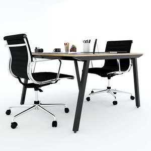 Minimally Designed Cluster <b>Table</b> for 2 120x120cm PLY Wood with Assembled Legs <b>Office</b> Furniture-HBPL011 - Product Image 6