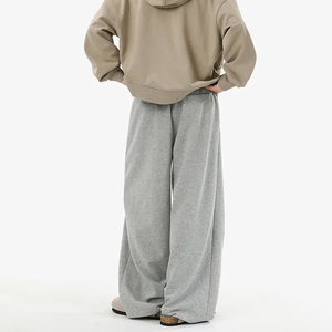 Pantalones de algodón pesado para hombre, pantalones de chándal de tela de alta calidad, servicio de Etiqueta Privada, compra pantalones de chándal relajados personalizados - Product Image 3