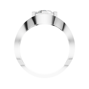 แหวนหมั้นทองคำแท้ 14K สำหรับสุภาพสตรี ประดับเพชรโมอิสซาไนต์ 0.78 กะรัต ทรงเจ้าหญิง แบบโซลิแตร์ ชุบโรเดียม ดีไซน์คลาสสิก รับผลิตแบบ OEM ODM - Product Image 4