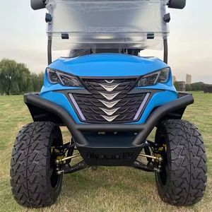 รถกอล์ฟไฟฟ้า 6 ที่นั่ง พร้อมมอเตอร์ 5 กิโลวัตต์ และแบตเตอรี่ 72 โวลต์ โครงสร้างเหล็กและดีไซน์ยกสูง รถบักกี้ 4 ที่นั่ง - Product Image 1