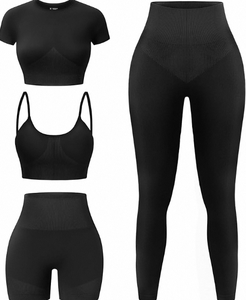 Conjunto de Yoga para Gimnasio, Impermeable, Spandex/Nailon - Product Image 3