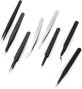 ที่หนีบขนตาปลอมสแตนเลสงานทำมือระดับพรีเมียมมีด้ามจับที่นุ่มสบายสำหรับมืออาชีพ - Product Image 4