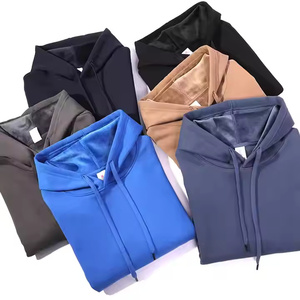 Sweat à capuche à bandoulière en coton personnalisé avec capuche pour hommes et femmes dans le même style pour les couples sweat à capuche avec BAS quantité minimale de commande - Product Image 4