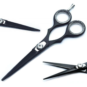 Tijeras Profesionales de Peluquería de Color Negro de 6'' para Cortar el Cabello - Product Image 1