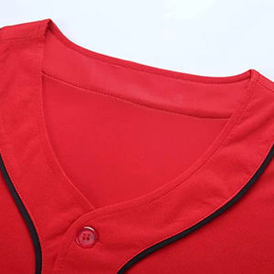 Uniforme de Béisbol Personalizado con Diseño Sublimado, Cuello en V, Poliéster, Transpirable, Secado Rápido, Conjuntos de Jersey Azul Liso para Adultos, Venta al Por Mayor - Product Image 6