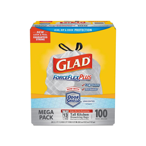 ถุงขยะครัวแบบยาว ทนทาน ยี่ห้อ Glad ForceFlex ขายส่งจำนวนมาก คุณภาพสูง ป้องกันการรั่วซึม จำหน่ายราคาส่ง - Product Image 6