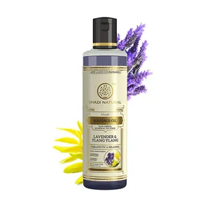 Khadi Natural Lavender & Ylang Ylang Massage öl Paraben Mineralöl frei 210 ml